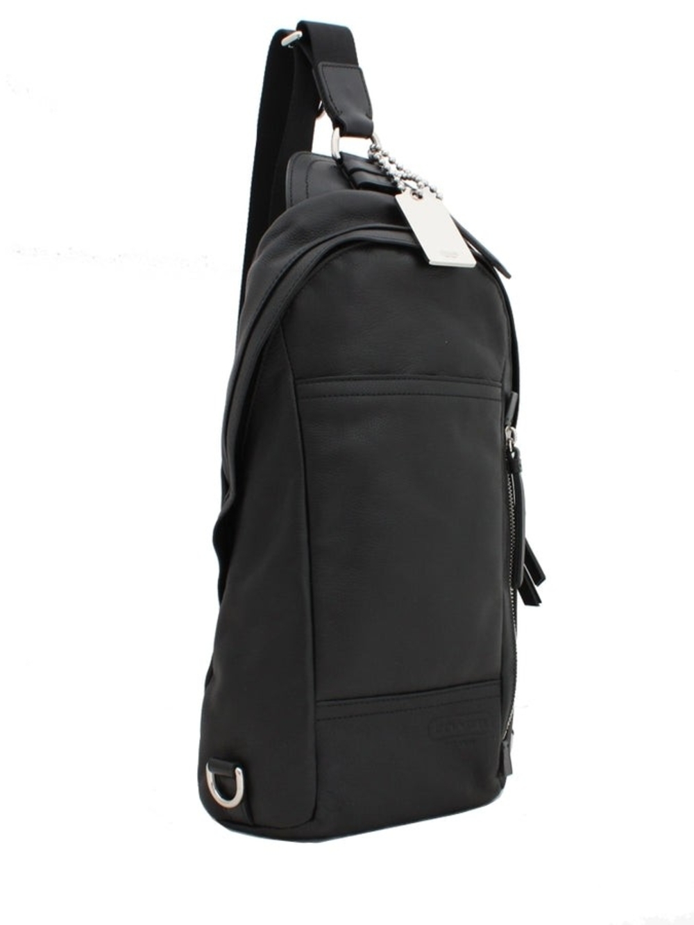 Coach 70617 Thompson Convertible Black Leather Sling Bag Backpack - Picture 3 of 10